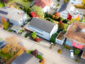 Hausansicht Vogelperspektive
