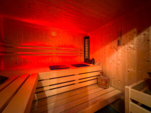 Sauna innen im Keller